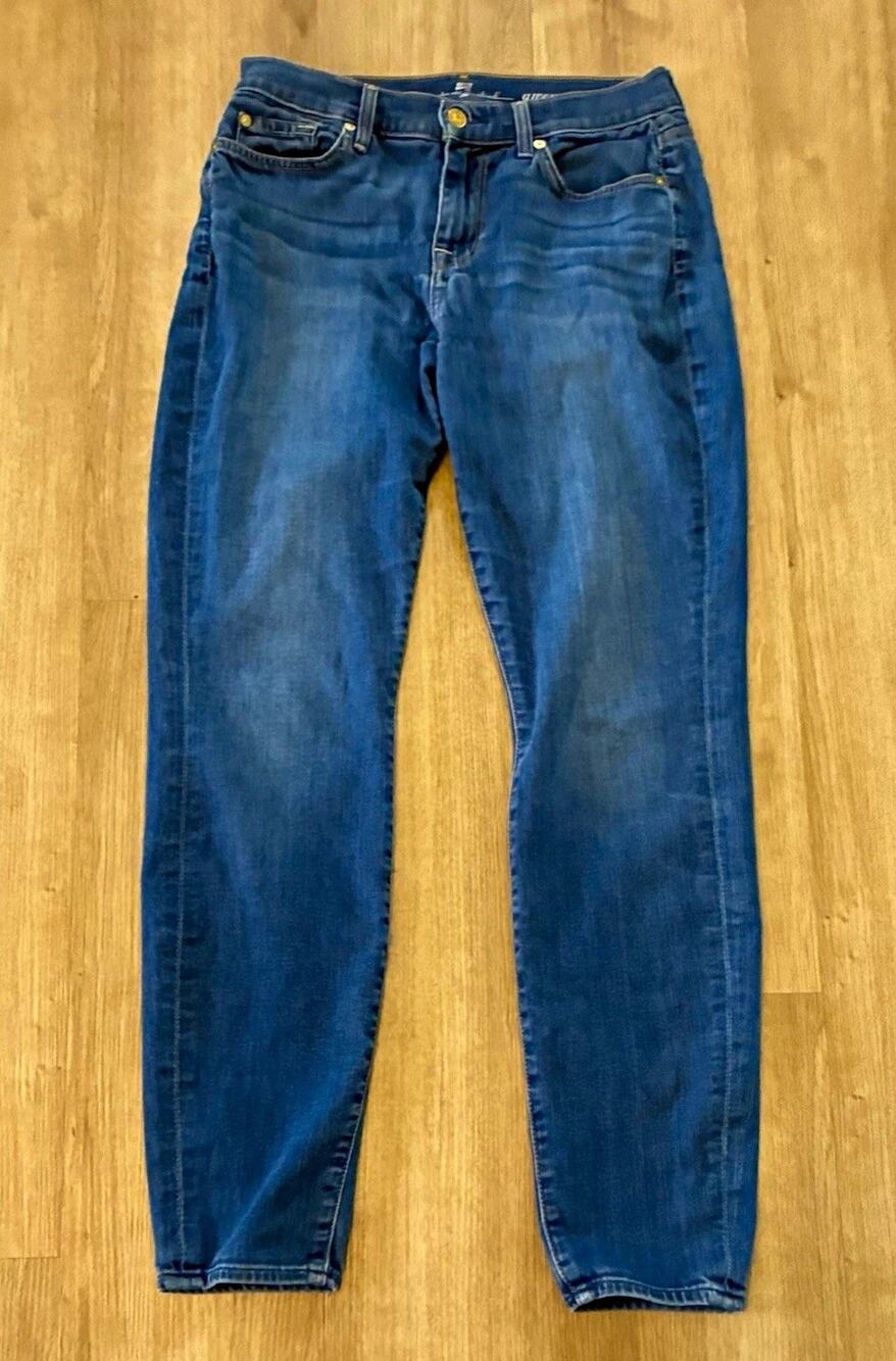 7 for all mankind gwenevere Women’s Skinny Medium Wash Jeans Size 28